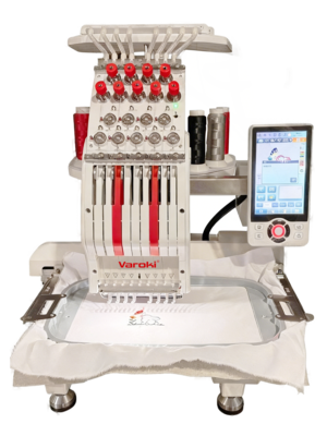 VK-MINI801 - Single Head 8 Needle Mini type Computerized Embroidery Machine(1)